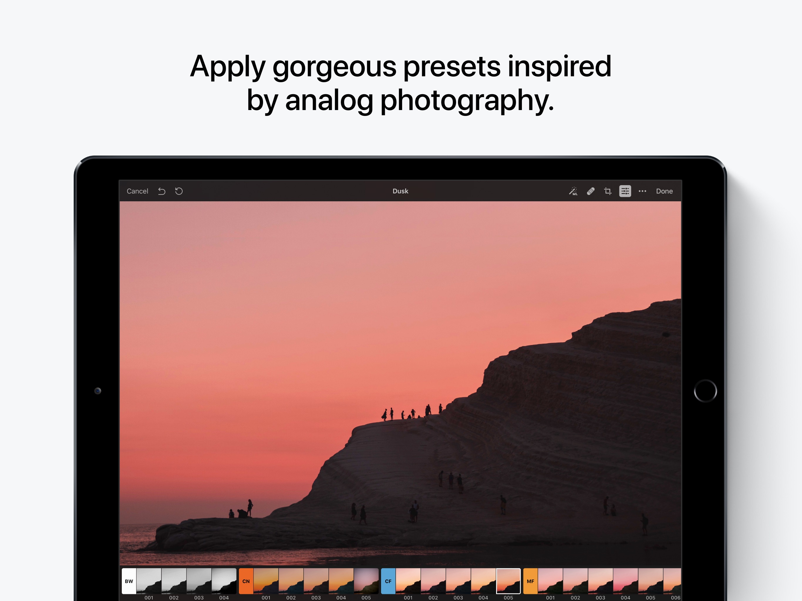 Screenshot do app Pixelmator Photo