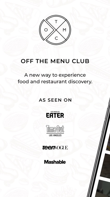 Off The Menu Club For Foodies