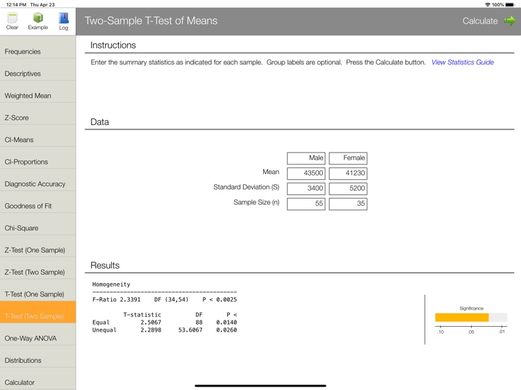 StatCalc for iPad screenshot-4