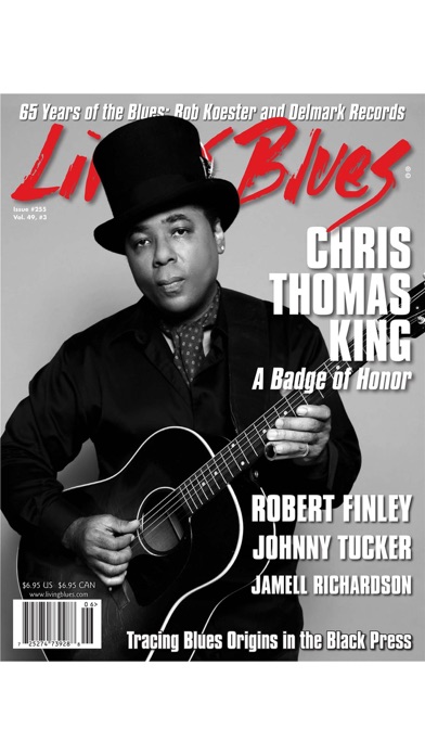 LIVING BLUES MAGAZINE screenshot1
