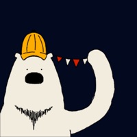 Happy Polar Bear Face Sticker