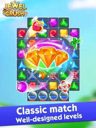 Screenshot 1 Jewel Crush - Match 3 Games iphone