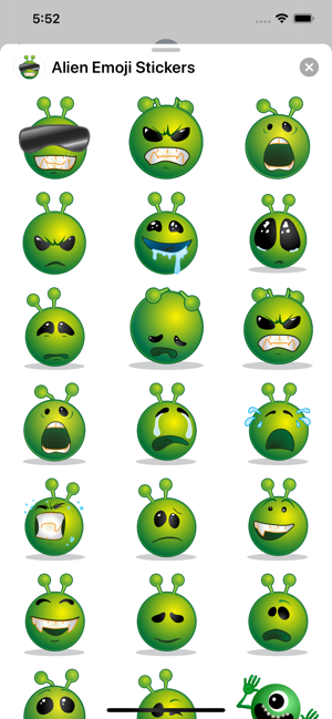 Alien Emoji Sticker-Pack(圖2)-速報App