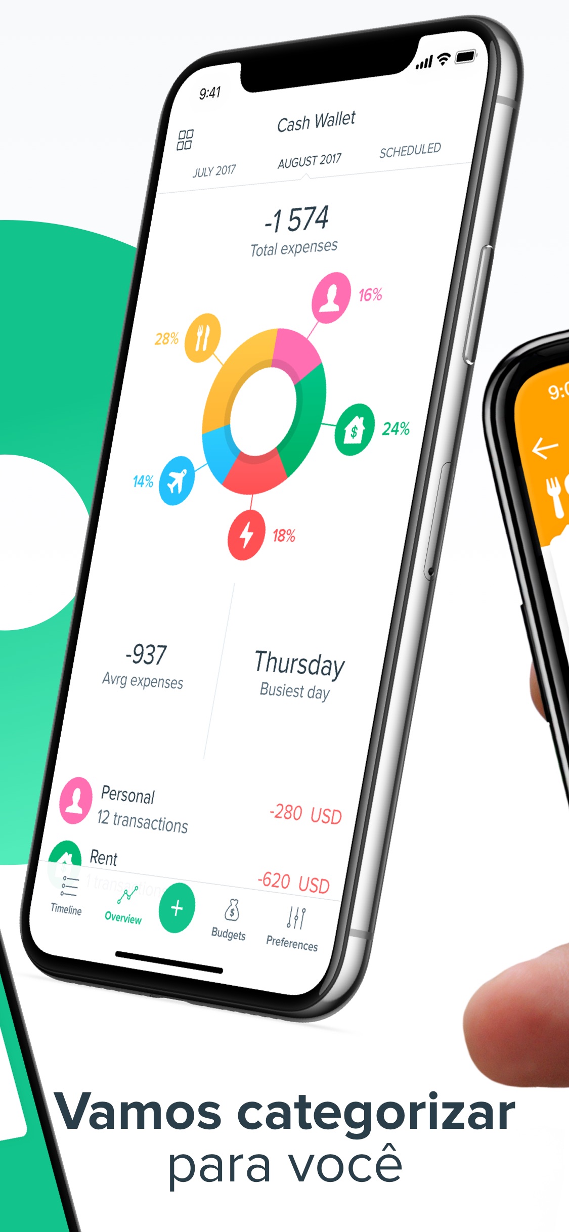 Screenshot do app Spendee: Controle Financeiro