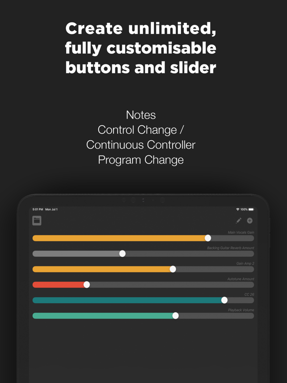 Midi Controller - Remote & USB screenshot 3
