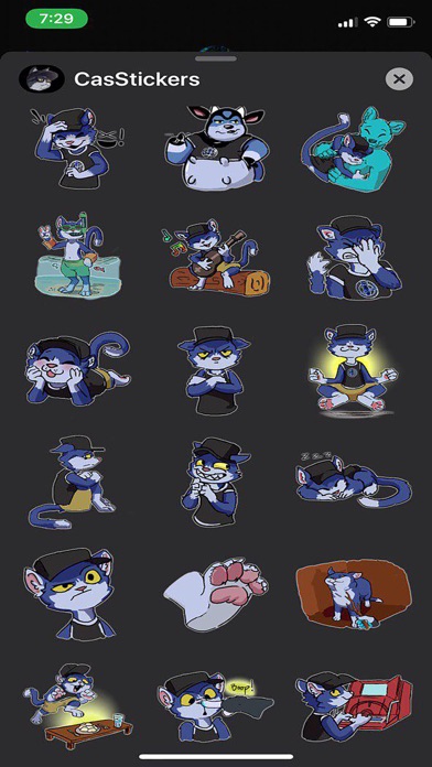 Cas the Cat Stickers screenshot 2