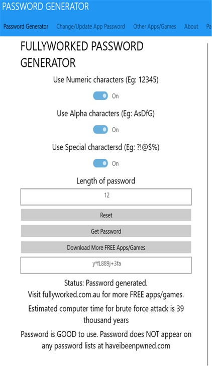 FW Password Manager