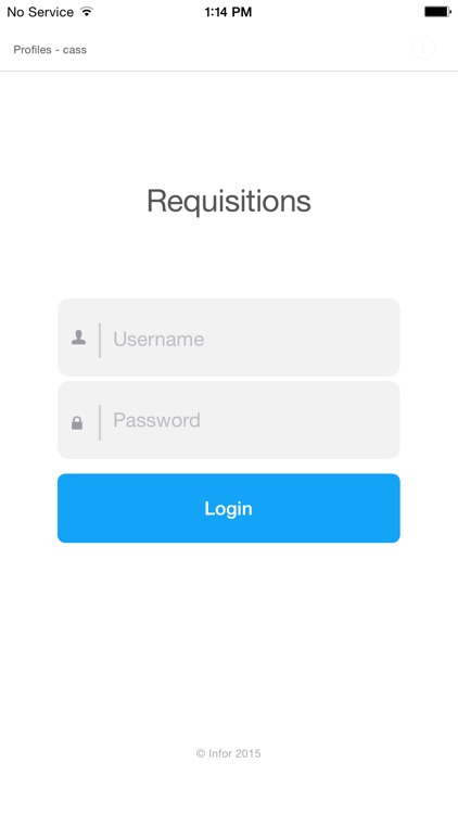 Infor Mobile Requisitions