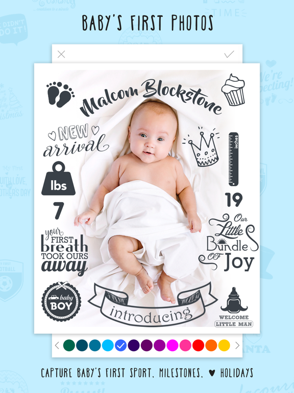 Giggly- Baby First Months,Newborn Name,Pregnancy Due Date & Maternity Countdown Photo Editor screenshot