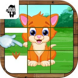 Pet Animal Slide Puzzle Game