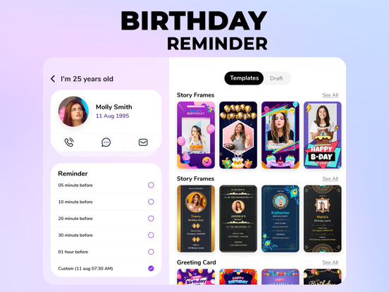Countdown - Birthday Reminder screenshot 2