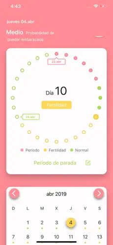 Captura 2 MMD - Calendario Menstrual iphone