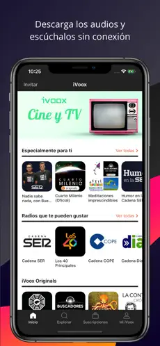 Screenshot 1 Podcast y Radio - iVoox iphone