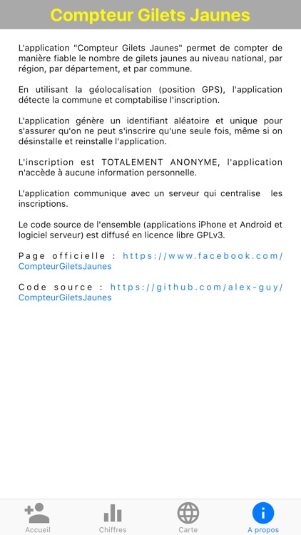 Compteur Gilets Jaunes screenshot-9