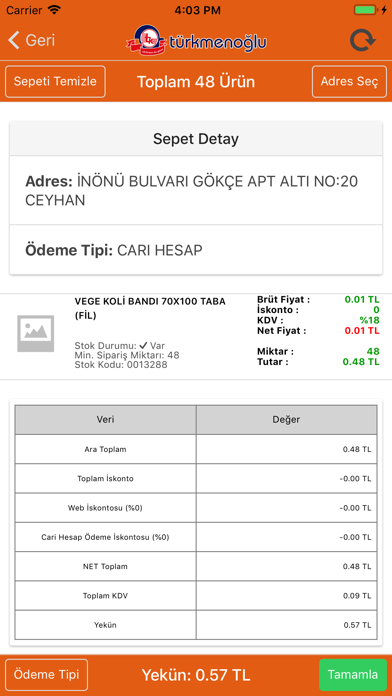Türkmenoğlu B2B screenshot 3