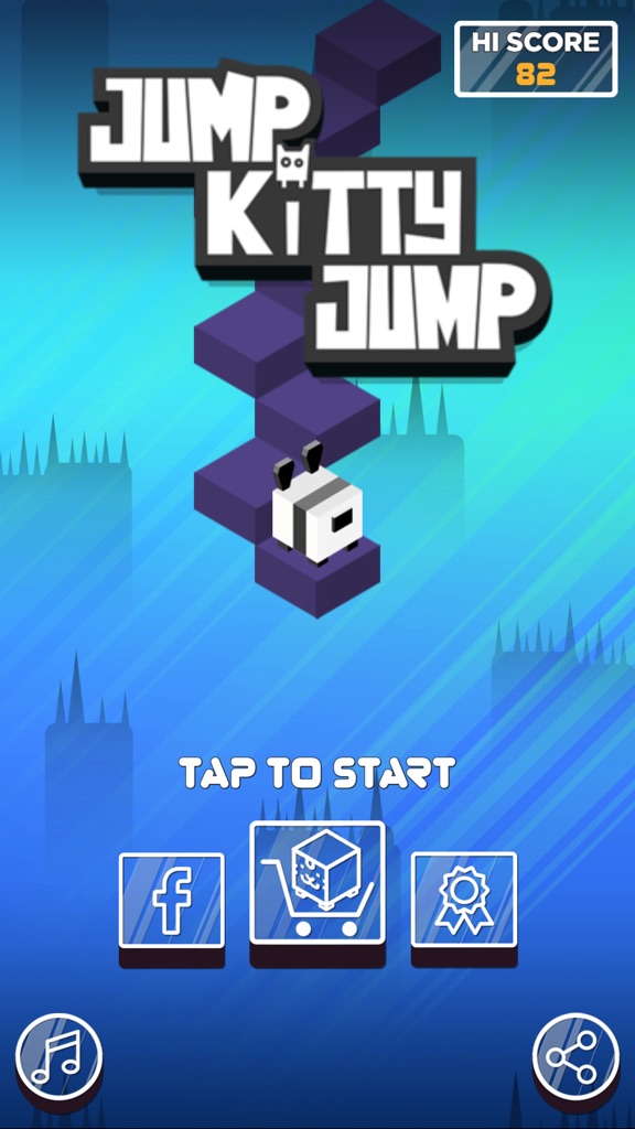 【图】Jump Kitty Jump – Cube Jumper(截图1)