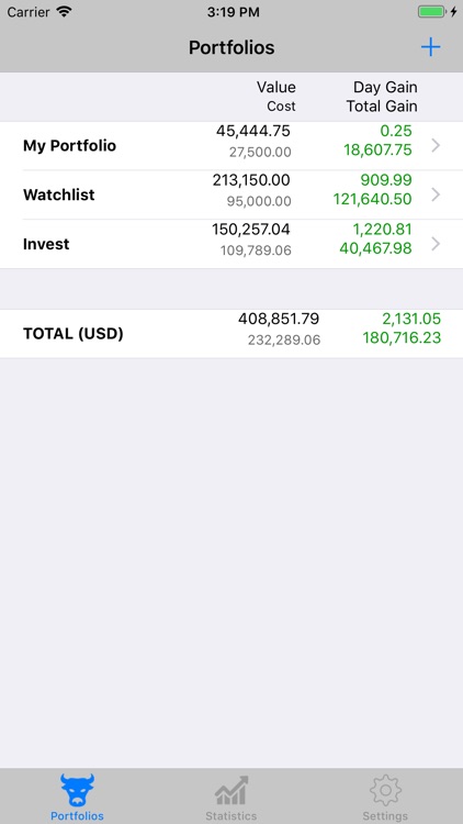 Portfolio - Monitor Stocks
