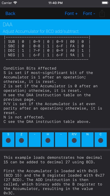 Z80 Reference screenshot-4