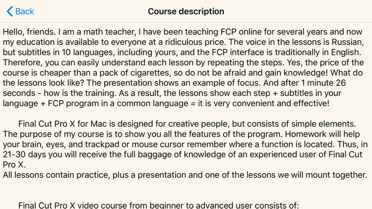 FCPX course, training screenshot-4