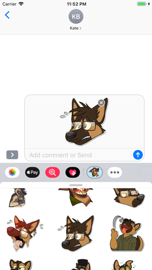 Wolf Stickers & Emojis(圖6)-速報App