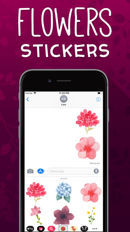 Flowers Emojis screenshot-3