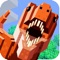 Jurassic Pixel Craft is a dinosaur fighting, breeding World Builder Free 2 Play Jurassic Game