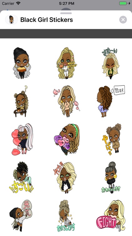 Black Girl Stickers