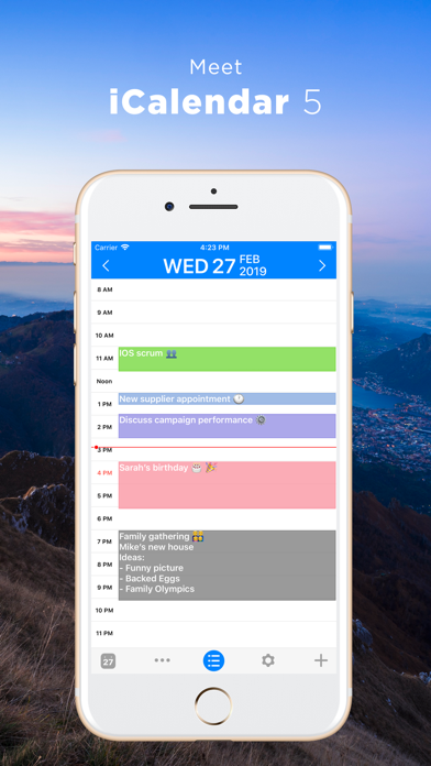iCalendar - Manage your iCal, Google, Exchange, Outlook, and Yahoo calendar Screenshot 1