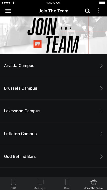The Red Rocks Church App