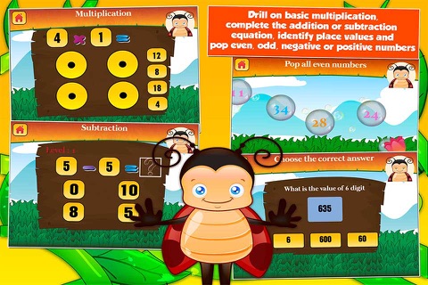 Bugs Second Grade Kids Games - náhled