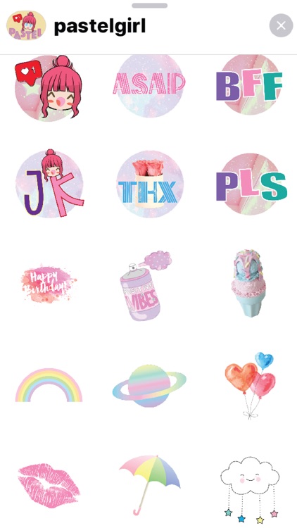 Pastel Girl Stickers screenshot-3