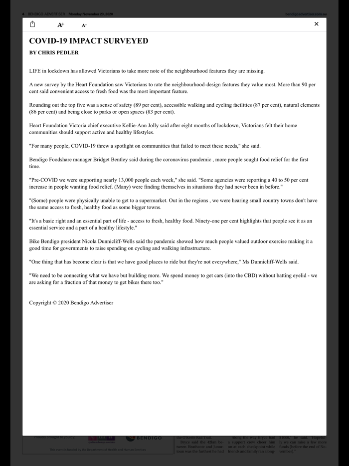 Bendigo Advertiser eEdition