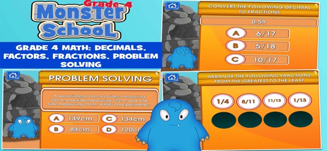 Monsters Grade 4 School Game(圖5)-速報App