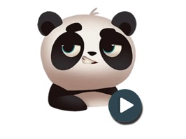 Make your messages and conversations stand out with excellent animated animals and Panda stickers