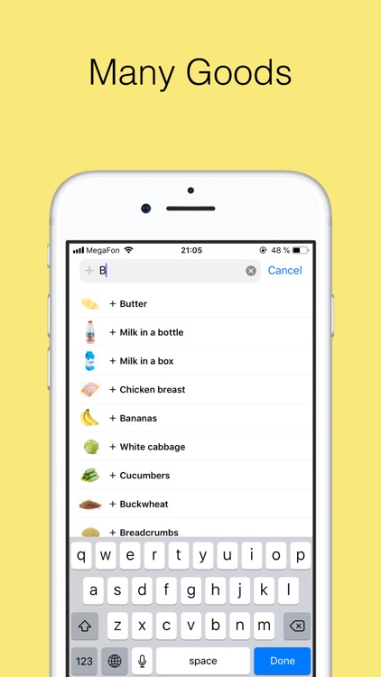 Spisok — shopping grocery list