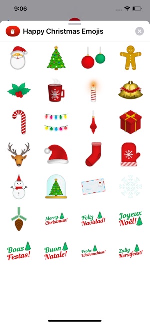 Happy Christmas Emojis(圖2)-速報App