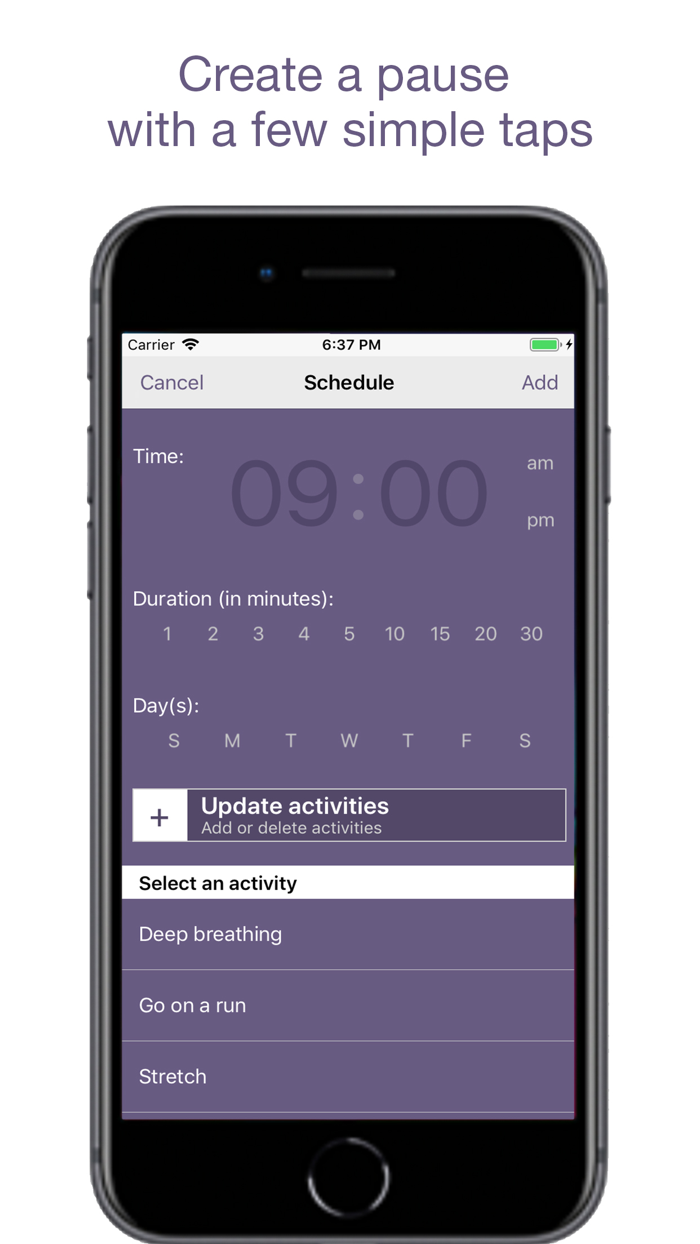 Pause - A Simple Reminder App