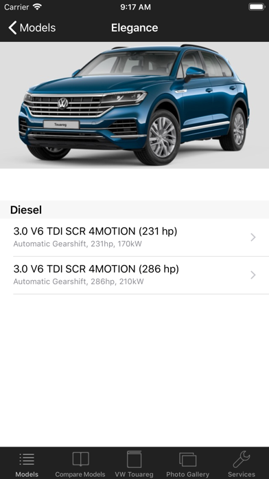 Specs for VW Touareg III 2018 screenshot 2