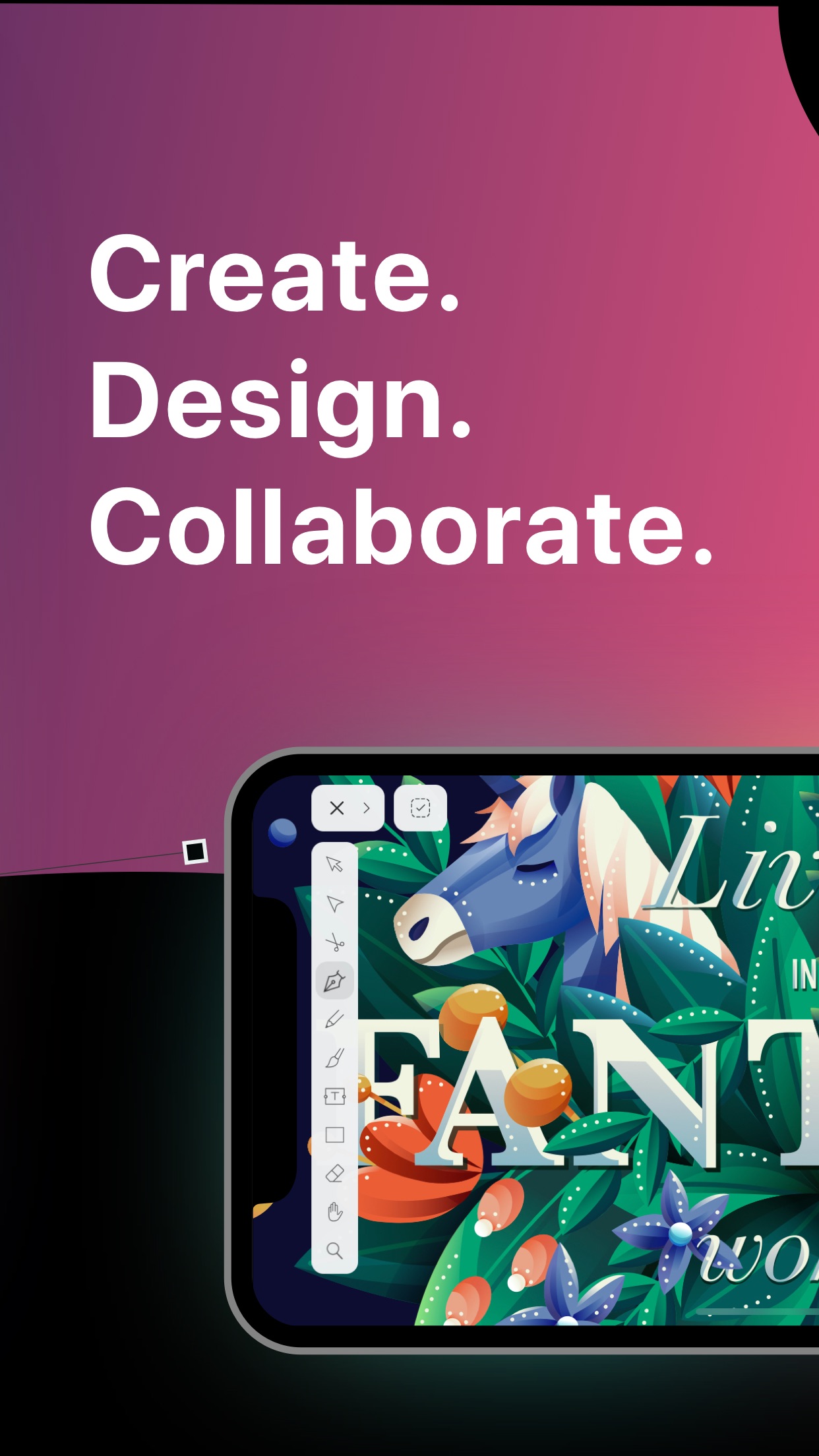 Screenshot do app Vectornator: Design Software