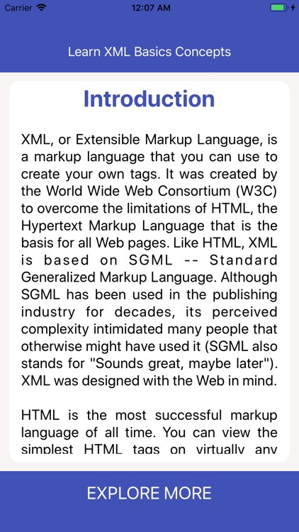 Learn XML Basics Concepts