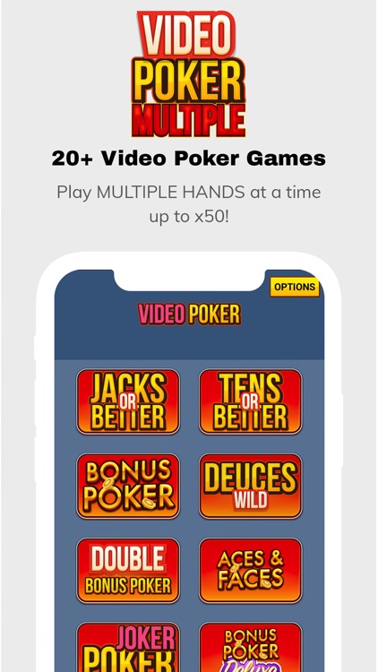 Video Poker Multiple Hands