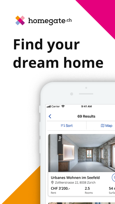 How to cancel & delete homegate.ch - real estate from iphone & ipad 1