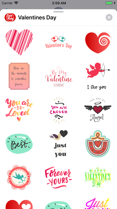 Happy Valentines Day Stickers screenshot 2