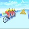 Get your friends on your Tandem Bike and go dodge some obstacles