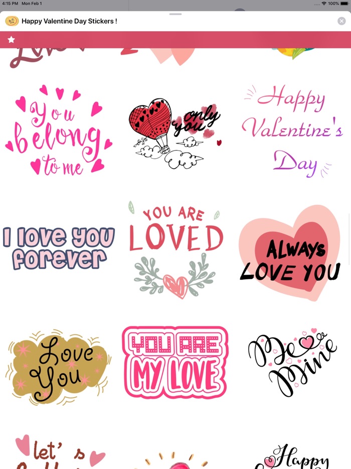 Happy Valentine Day Stickers
