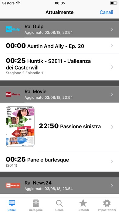 Italian TV Scheduleのおすすめ画像1