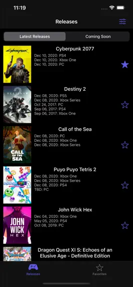 Game screenshot Games Release Tracker Calendar apk