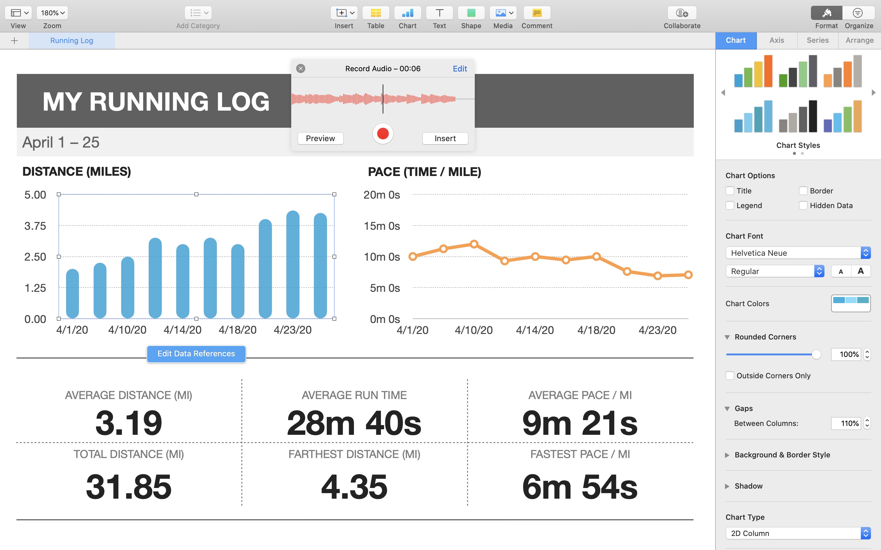Screenshot do app Numbers