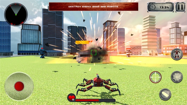 Spider Hero Robot War Game