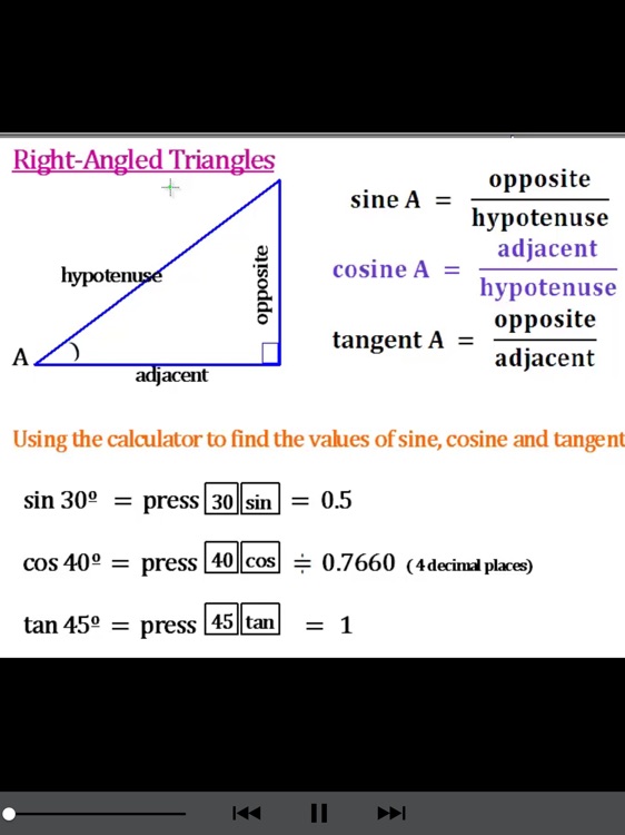 Trigonometry Mathematics screenshot-4